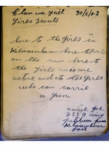 Located in the Autograph Book of Brigid Reed (Kilmainham Gaol Archive).